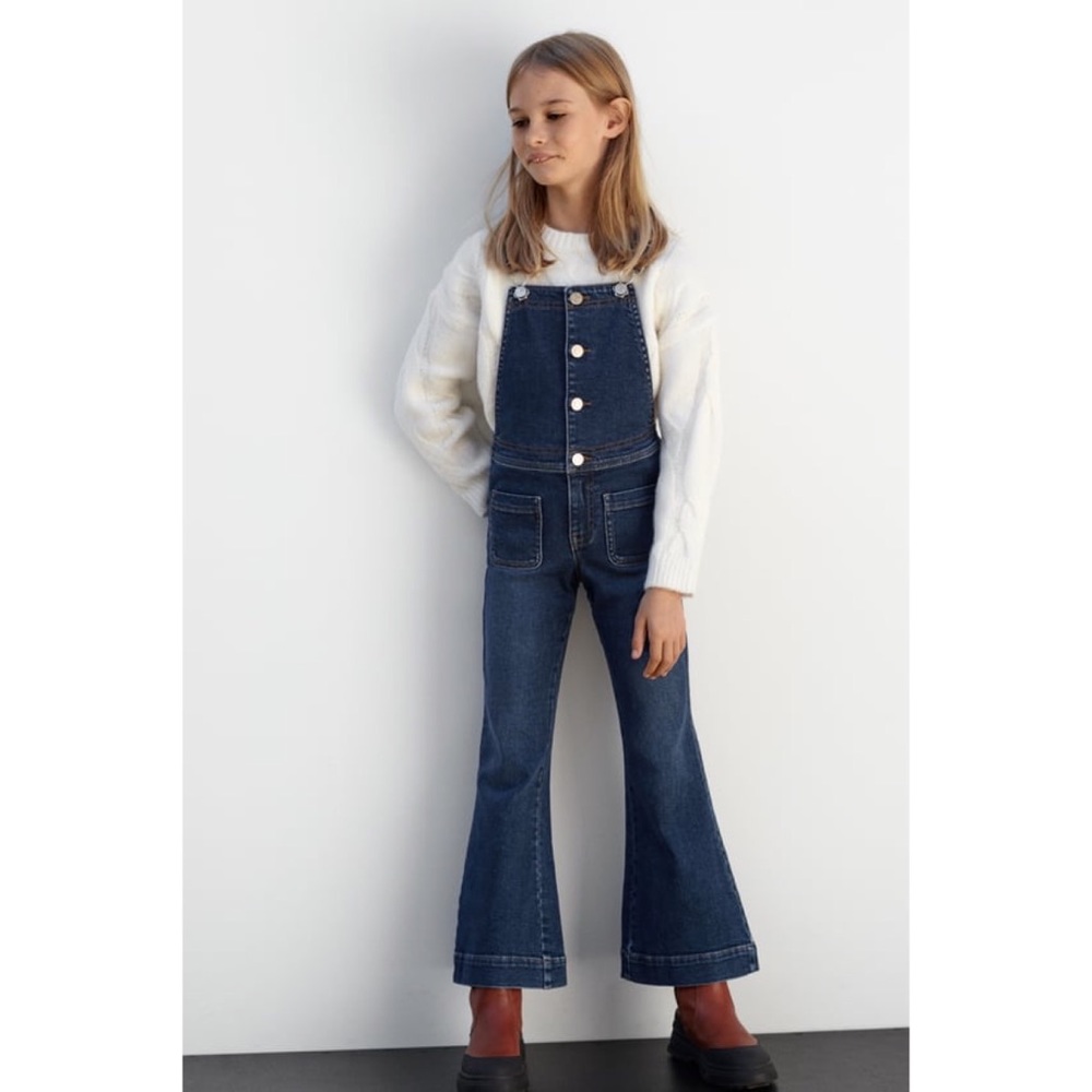 Zara Kids Denim Overalls - Blue